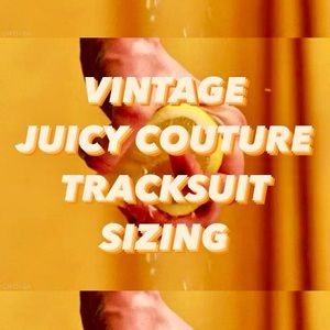 🍊🧡VINTAGE JUICY COUTURE TRACKSUIT SIZING🧡🍊
